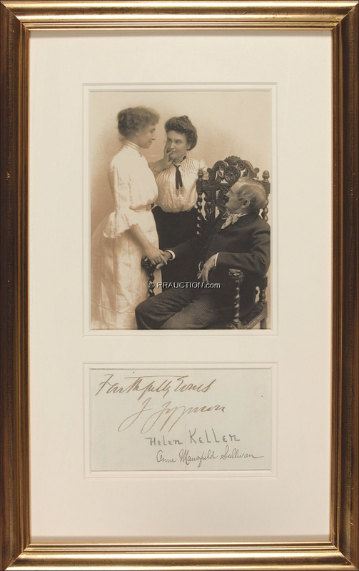 Lot 312 Helen Keller and Anne Sullivan: Teacher, student, and actor