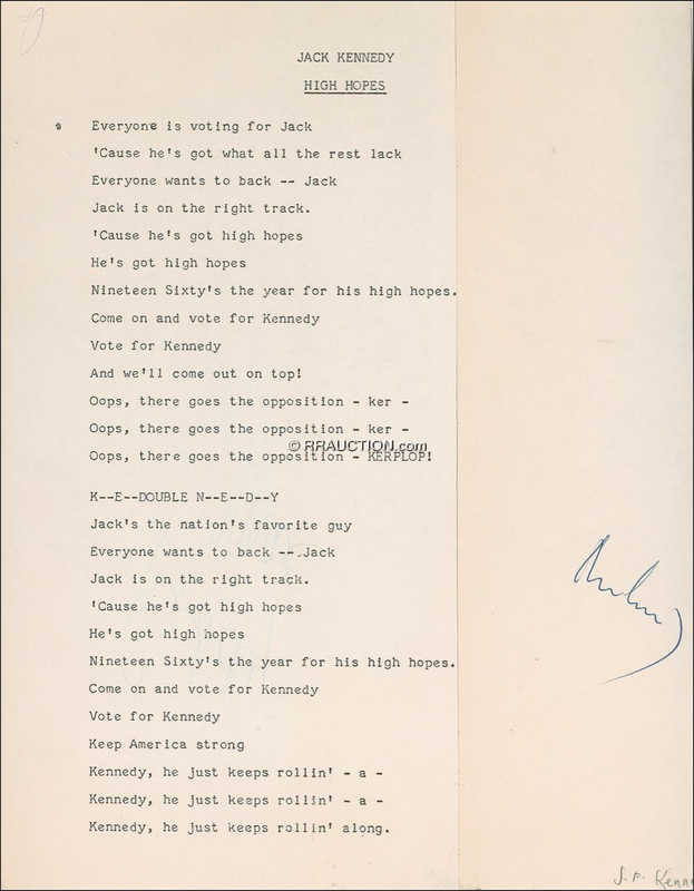 Lot 104 John F. Kennedy: John F. Kennedy