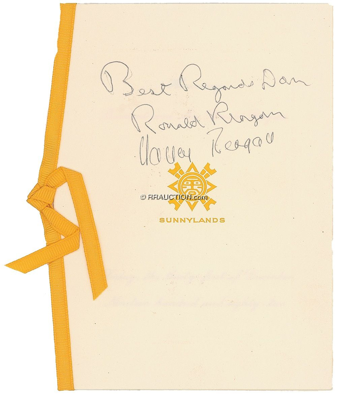 Lot 138 Ronald and Nancy Reagan: Ronald and Nancy Reagan