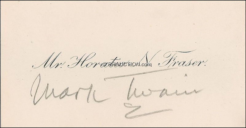 Lot 566 Samuel Clemens: Samuel Clemens
