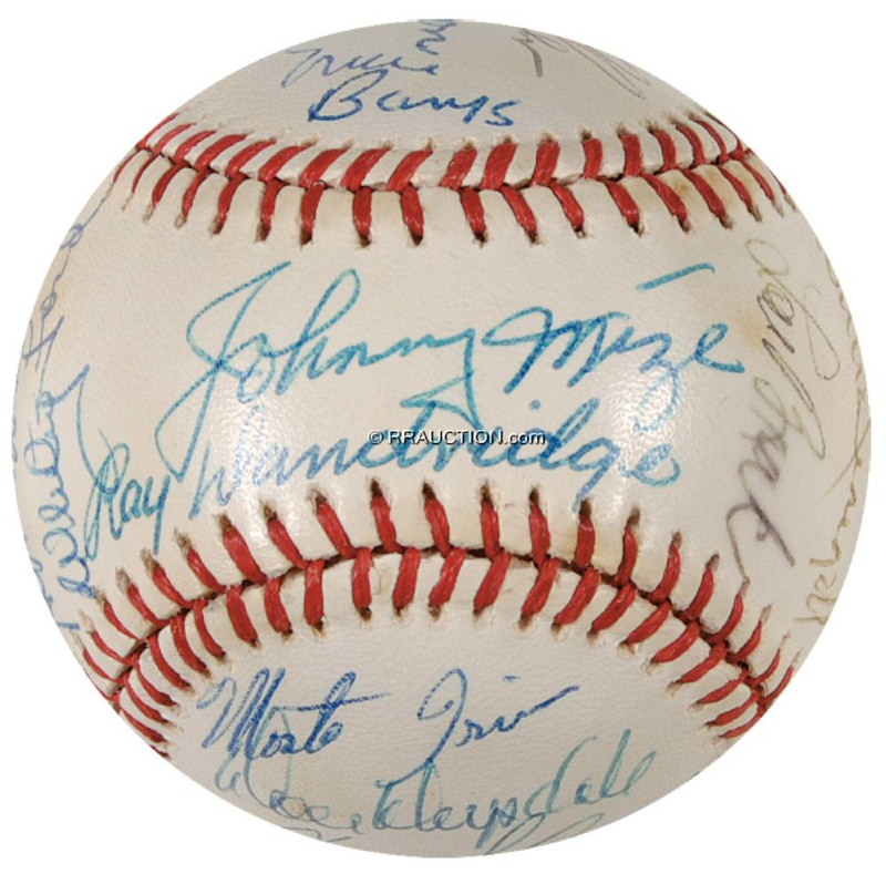 Lot 1310 Baseball Hall of Famers: Baseball Hall of Famers