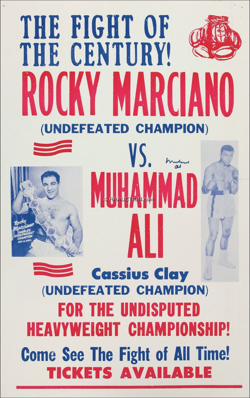 Lot 1303 Muhammad Ali: The Fight of The Century, Marciano?s Final Victory!