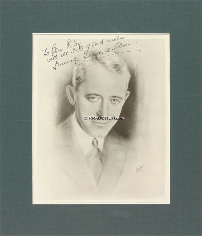 Lot 757 George M. Cohan: George M. Cohan