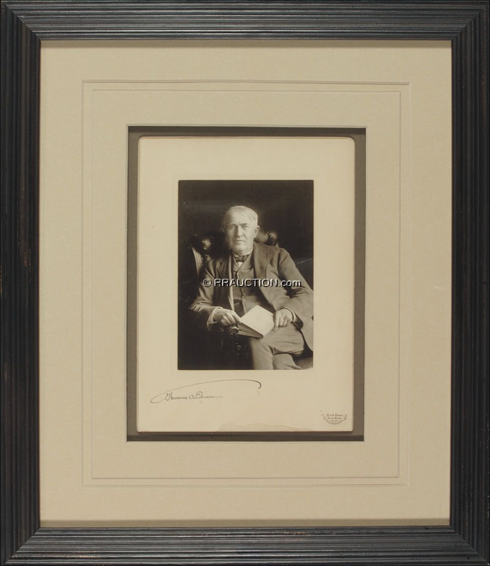 Lot 251 Thomas Edison: Superb 1904 Pach photo of the Wizard of Menlo Park