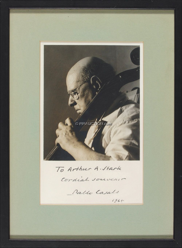 Lot 750 Pablo Casals: Pablo Casals