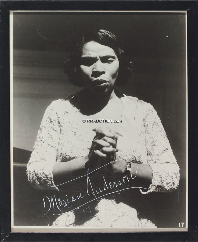 Lot 713 Marian Anderson: Marian Anderson