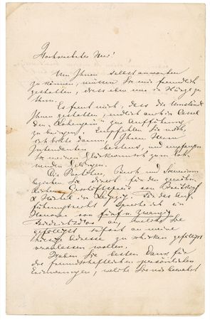 Lot #883 Richard Wagner: “Pleased that ... Lohengrin will finally be performed in Cassel” - Image 2