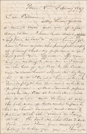 Lot #560 George Catlin: ?My unfortunate works almost make me wish I never had wrote a line for publication.? Catlin laments his difficulties with his publishers. - Image 1