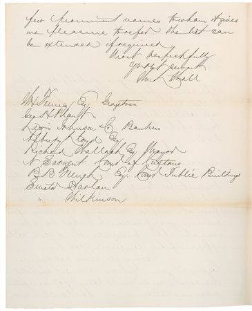 Lot #108 Abraham Lincoln: MERCHANT OF WAR: LINCOLN forwards an application for a ?sutler? - Image 2