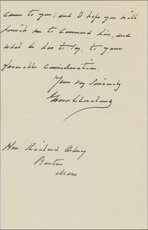 Lot #26 Grover Cleveland: To his former attorney general and secretary of state - Image 2