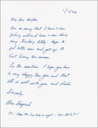 Lot #533 Alan Shepard: To his childhood housekeeper - Image 2