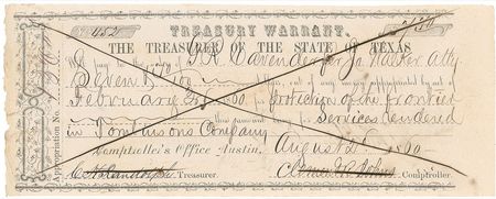 Lot #304 Sam Houston: For “protection of the frontier.” - Image 2