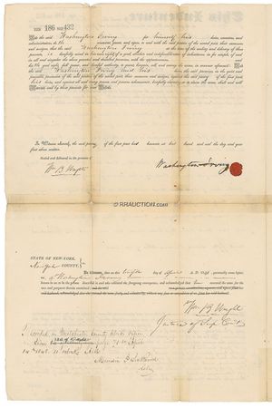 Lot #593 Washington Irving: Washington Irving - Image 2