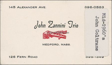 Lot #758 John Coltrane: Scarce signature of the genius jazzman - Image 2