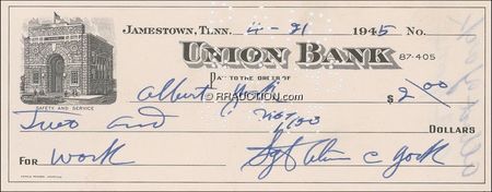 Lot #496 Sgt. Alvin York: Sgt. Alvin York - Image 1