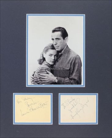 Lot #943 Humphrey Bogart and Lauren Bacall: Humphrey Bogart and Lauren Bacall - Image 1
