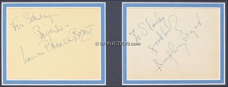 Lot #943 Humphrey Bogart and Lauren Bacall: Humphrey Bogart and Lauren Bacall - Image 2