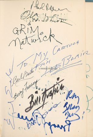 Lot #671 Walt Disney: THE MEN AND THE MAGIC: DISNEY and more than 30 members of his studio, including four of the ?Nine Old Men,? sign his biography - Image 4