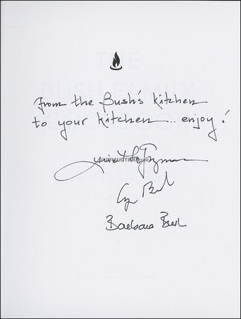 Lot #12 George and Barbara Bush: George and