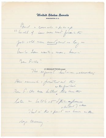 Lot #102 John F. Kennedy: Invoking a Civil War Medal of Honor winner - Image 1