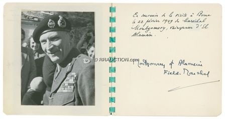 Lot #201 Autograph Album: WORLD STAGE: Vintage “diplomatic” autograph album signed by WINSTON CHURCHILL, MONTGOMERY OF ALAMEIN, MARC CHAGALL, HERMAN HESSE, and others - Image 2