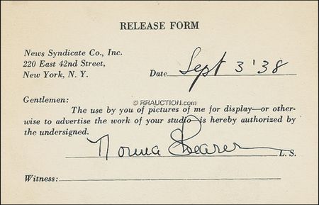 Lot #1212 Norma Shearer: Norma Shearer - Image 1