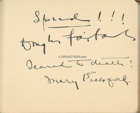 Lot #1015 Douglas Fairbanks and Mary Pickford: Douglas Fairbanks and Mary Pickford - Image 1
