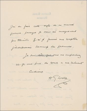 Lot #656 H. G. Wells: Genius at work, do not disturb - Image 1