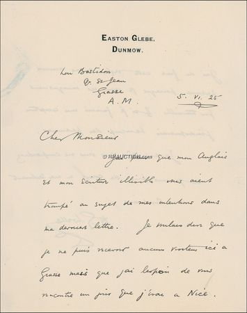 Lot #656 H. G. Wells: Genius at work, do not disturb - Image 2