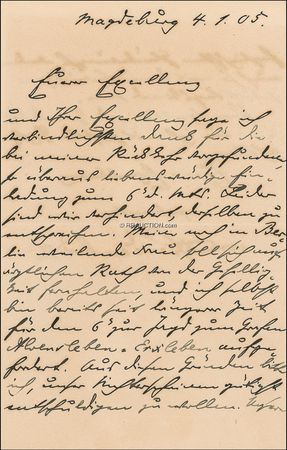 Lot #444 Paul von Hindenburg: Paul von Hindenburg - Image 1