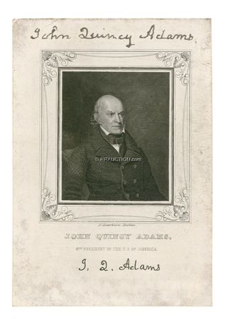 Lot #7 John Quincy Adams: PORTRAIT OF A PATRIOT:
