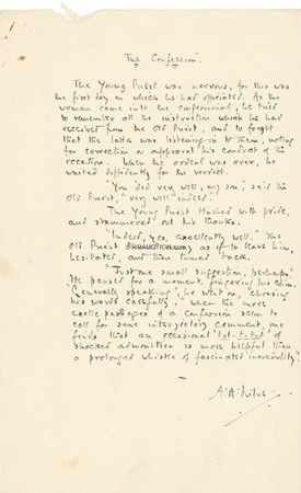Lot #348 Lady Mountbatten Manuscripts: THE BEST MEDICINE: Collection of jokes and anecdotes from more than 40 notables, including AGATHA CHRISTIE, A. A. MILNE, LESLIE CHARTERIS, and C. S. FORESTER - Image 2