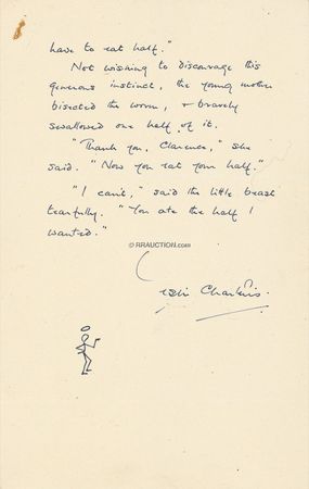Lot #348 Lady Mountbatten Manuscripts: THE BEST MEDICINE: Collection of jokes and anecdotes from more than 40 notables, including AGATHA CHRISTIE, A. A. MILNE, LESLIE CHARTERIS, and C. S. FORESTER - Image 5