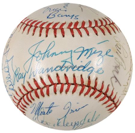 Lot #1310 Baseball Hall of Famers: Baseball Hall of Famers - Image 1