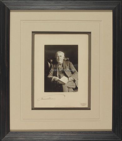 Lot #251 Thomas Edison: Superb 1904 Pach photo of the Wizard of Menlo Park - Image 1