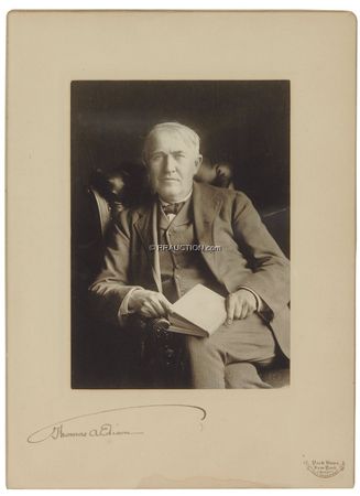 Lot #251 Thomas Edison: Superb 1904 Pach photo of the Wizard of Menlo Park - Image 2