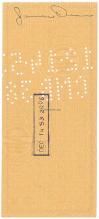 Lot #996 James Dean: DEAN?S GREEN: Rare thrice-signed check from screen legend JAMES DEAN - Image 2