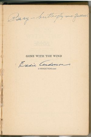 Lot #1046 Gone With the Wind: “THE MOST TALKED-ABOUT PICTURE EVER MADE”: Early printing of GONE WITH THE WIND signed by seven cast members, including GABLE and LEIGH - Image 2