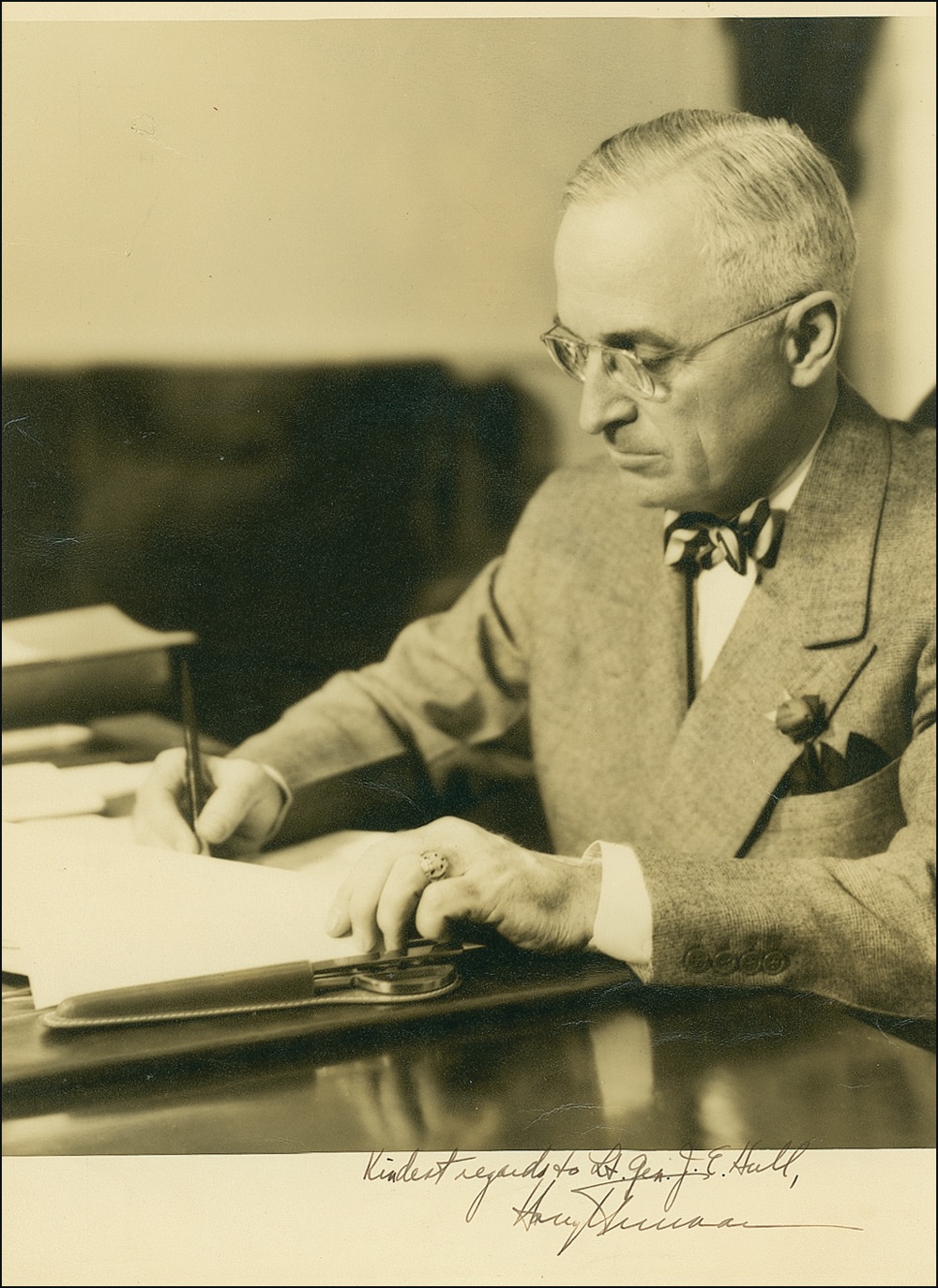 Lot 138 Harry S. Truman: Signing to a high-ranking Pentagon official