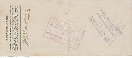 Lot #58 Warren G. Harding Endorsement - Image 2
