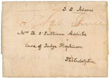Lot #5 John Quincy Adams Free Frank
