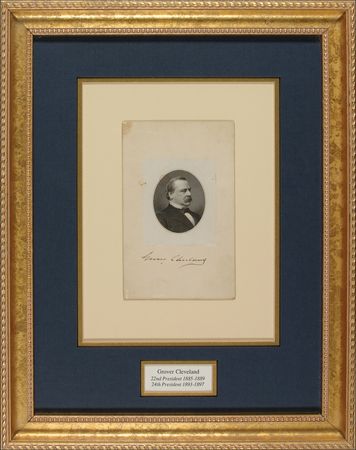 Lot #21 Grover Cleveland Engraving