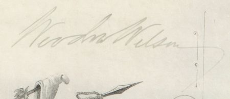 Lot #148 Woodrow Wilson Signed Document - Image 2