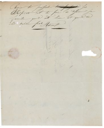 Lot #407 John J. Audubon: A young Audubon writes to his father back in France: ?I have been very busy with bird natural history, consequently increasing my bird collection.? - Image 3