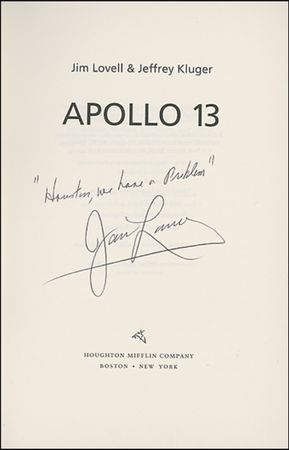 Lot #383 James Lovell Book - Image 1