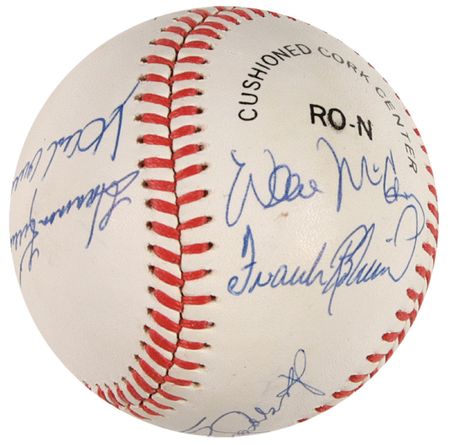 Lot #972 Baseball: 500 Home Run Club Baseball - Image 2