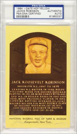 Lot #1136 Jackie Robinson Hall Of Fame Card - Image 1