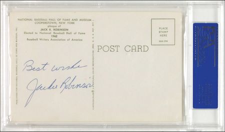 Lot #1136 Jackie Robinson Hall Of Fame Card - Image 2