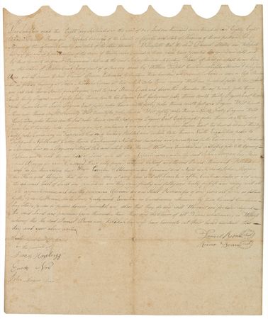 Lot #161 Daniel Boone: PIONEER SPIRIT: 1788 deed signed by colorful frontier legend DANIEL BOONE - Image 2