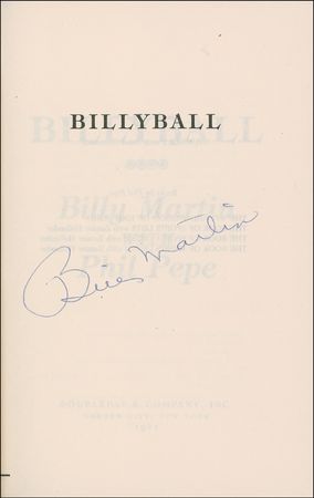 Lot #1090 Billy Martin Book - Image 1